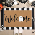 Tinideya 2 Pcs Door Mat Welcome Non Slip Coir Mats Floor Layering Doormats by Tinideya