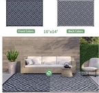 GENIMO Outdoor Rug for Patio Clearance, Reversible Plastic Straw Rugs for RV - Image 4