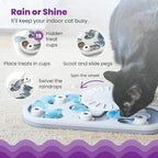Catstages Nina Ottosson Rainy Day Puzzle & Play – Interactive Cat Puzzle Feeder - Image 3