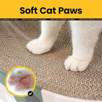 Cat Scratcher Cardboard, 2 in 1 Oval Cat Scratch Pad Bowl - Image 6