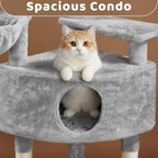 Yaheetech 46in Cat Tree Tower | Multi-Level Indoor Activity Center - Image 5