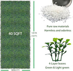 Artificial Boxwood Roll, 48x120 in UV-Anti Faux Ivy Boxwood Hedge Leaf Grass - Image 2