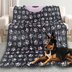 Dog Blankets for Large Dogs, Washable Pet Blanket, Soft Crate Bed by Gowyeg