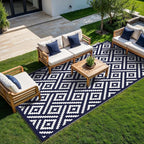 GENIMO Outdoor Rug for Patio Clearance, Reversible Plastic Straw Rugs for RV - Image 2