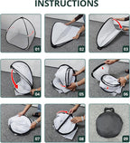 2 Pcs Pop Up Insect Barrier Plant Cover Tent, Garden Net Cage Bird Insect Guard - Image 7