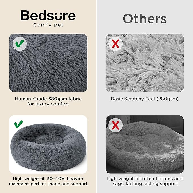 Bedsure Calming Dog Bed for Medium Large Dogs - Image 3