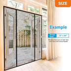 Double Door Fiberglass Magnetic Screen Door，Screen Door Mesh，Keep Bugs Out - Image 2