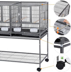 Yaheetech Stackable Divided Breeder Breeding Parakeet Bird Cage - Image 4