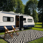 GENIMO Outdoor Rug for Patio Clearance, Reversible Plastic Straw Rugs for RV - Image 3