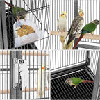 Yaheetech 54-inch Wrought Iron Standing Large Parrot Parakeet Flight Bird Cage - Image 4