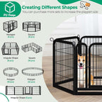 Yaheetech Dog Playpen Outdoor 24 inch 12 Panels Indoor Dog Fence Metal Dog Pen - Image 5