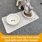 Ptlom Pet Placemat for Dog and Cat, Anti-Slip Waterproof Dogs Feeding Mat - Image 7