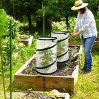 4 Pcs Pop Up Insect Barrier Plant Cover Net, 19.6" x 11.8" Round Foldable Plant - Image 7