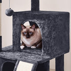 Yaheetech Cat Tree for Indoor Pets, 36in Tower Condo w/Extra Large Perch - Image 6