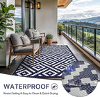 GENIMO Outdoor Rug for Patio Clearance, Reversible Plastic Camping Rugs - Image 2
