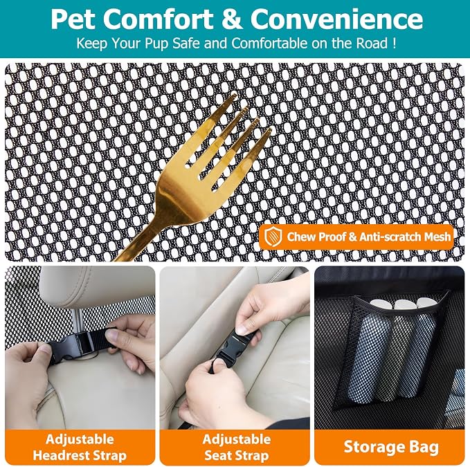 Dog Barrier for Car Back Seat & Cargo Area - Image 6