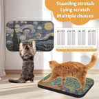 2 Pack Art Cat Scratcher, Wall-Mountable Cat Scratch Pad, Cat Wall Scratcher - Image 3