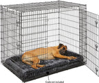MidWest Homes for Pets QuietTime Giant Dog Bed – Gray Faux Fur Bolster - Image 3