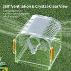 Bird Travel Carrier Cage with Metal Perch, Bottom Mesh, Food Bowl Tray - Image 6