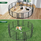 Yaheetech Dog Playpen Outdoor, 32 inch 16 Panels Dog Pen Indoor Heavy Duty - Image 3