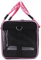 Buddy's Best Airline Approved Pet Carrier Black & Pink Heavy Duty, Fits Under - Image 8