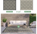GENIMO Outdoor Rugs 8x10 Waterproof, Reversible Mats, Area Plastic Straw Rug - Image 4