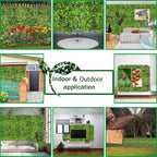Artificial Plant Wall Roll: 48 X120 in UV-Anti Ivy Privacy Fence Screen Faux - Image 5