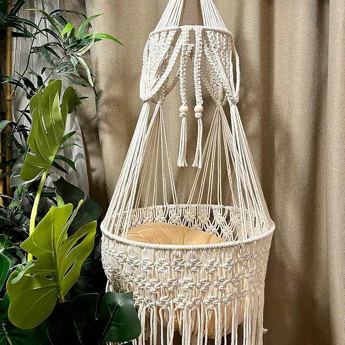 Macrame Cat Hammock by TOYAFUN