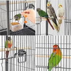 Yaheetech 40 Inch Wrought Iron Bird Cage Open-Top Parrot Cage - Image 4