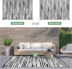 GENIMO Outdoor Rug for Patio Clearance, Reversible Plastic Straw Rugs for RV - Image 2