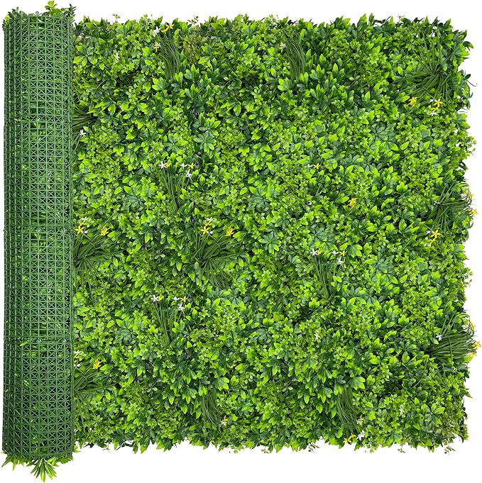 Artificial Plant Wall Roll: 60 X 120 in UV-Anti Ivy Privacy Fence Screen Faux by ODTORYHOME