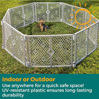 MyPet 8-Panel Paws Petyard, Durable & UV-Resistant Puppy Playpen, - Image 7