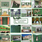 Artificial Ivy Privacy Fence Wall Screen: 72 X144 in UV-Anti Faux Boxwood Roll - Image 7
