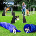 Dog Agility Course Backyard Set, Including Dog Tunnel Bags - Image 2