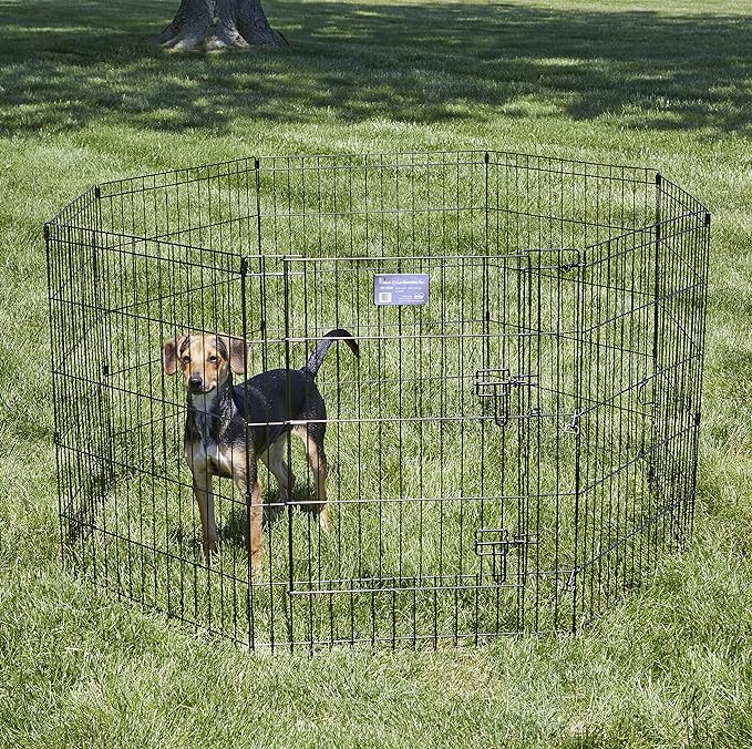 MidWest Homes for Pets Folding Metal Dog Exercise Pen, Indoor/Outdoor Playpen - Image 2