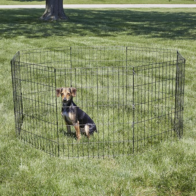 MidWest Homes for Pets Folding Metal Puppy / Dog Exercise Pen, Indoor/Outdoor - Image 2